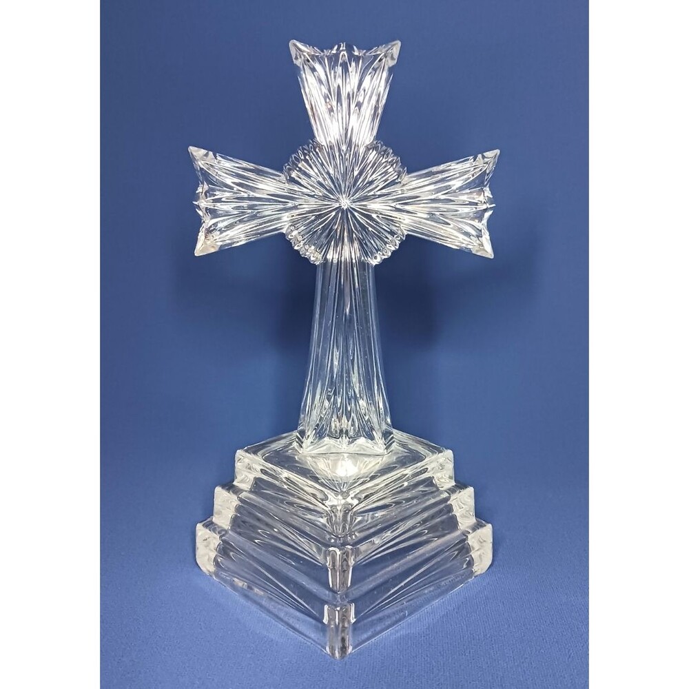 Lenox Wedding Promises Full Lead Crystal Treasures Cross Statue Figurine Germany